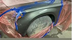 Down to bare metal scratch and small dent repair and paint on a Mercedes | Stephen Versfelt