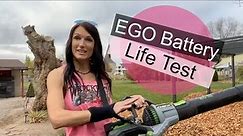 EGO Battery Life Test