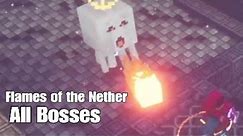Minecraft Dungeons Flames of the Nether dlc: all boss battle events