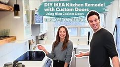DIY IKEA Kitchen Makeover with Custom Cabinet Doors