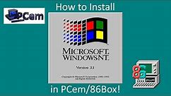 Windows NT 3.1 - Installation in PCem/86Box