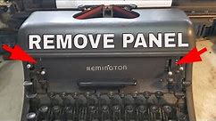 Remington Rand KMC Standard Typewriter Front Panel Removal