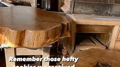 Welcome to Woodshop Wednesday! We are fixing antique chairs and finishing some amazing slabs of wood from @amosapproved. Enjoy! | Hinrichs' Fine Woods, Inc