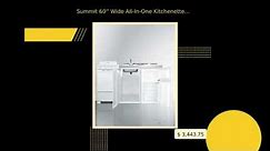 Summit 60'' Wide All-In-One Kitchenette With Electric Coil Range