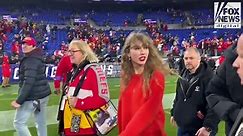 Taylor Swift walks onto field as Chiefs celebrate AFC Championship