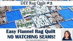 DIY Rag Quilt #2: How to Make an Easy Flannel Rag Quilt Tutorial - Lea Louise Quilts