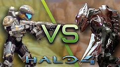 Halo 4 AI Battle - Spartan IVs vs Elites