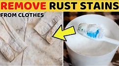 How to Remove Rust Stains From Clothes With Simple Way Home Remedies