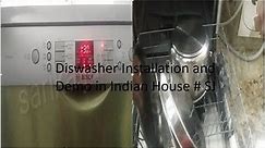 Dishwasher installation demo/Complete Demo in Hindiक्या डिशवाशर हमारे इंडियन बर्तन साफ़ कर सकता है