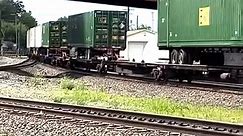 Double Norfolk engine pulling intermodal frieght through Alliance Ohio. #reels #railway #railraod #trains | Eric’s Train Yard