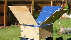 Solar Oven made of Wood & Foil