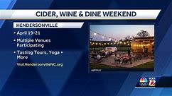 Cider, Wine & Dine weekend returns to Hendersonville