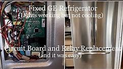 GE Refrigerator Fix After Power Outage Surge PFS22SISCSS, Info Re Relay & Main Control Board
