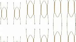 Hotop 12 Pieces Plate Hangers for Wall Plate Hangers Stainless Steel Wire Invisible Plate Hangers Heavy Duty Display Holders with 12 Pieces Wall Hooks for Decorative Plates (Gold, 6/8/10 Inch)