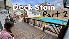 Deck Stain Application Part 2
