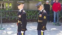 Arlington National Cemetery changing of the guard in Washington Dc from my spring break