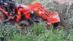 Kubota Digging with a B2261 4WD Compact Tractor - part 2