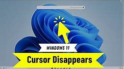 How to Fix Mouse Cursor Disappears Windows 11 ✅