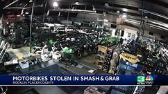 Video: Thieves crash into Roseville Motorsports, load Yamaha dirt bikes onto U-Haul truck
