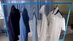 How to make a Clothing Rack by PVC Pipe, Easy way and Cheap (DIY)