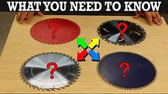 Choosing the Right Table Saw Blade - Beginner Woodworking