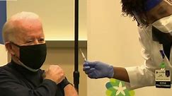 Joe Biden receives his first dose of Pfizer COVID-19 vaccine