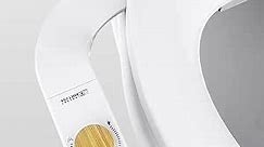 Bidet toilet seat attachment - Fits all standard toilets - Water pressure control - No electricity or plumbing - Install in just over 5 min - Self cleaning nozzle