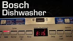 Bosch Dishwasher E15 Code