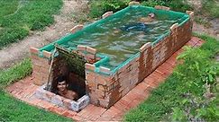 Build Underground House & Swimming pool on the underground house