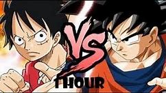 Luffy vs Goku rap 1 hour
