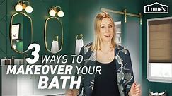 3 Ways to Makeover Your Bathroom (for $2500, $3500 or $7500) | Lowe's Design Basics