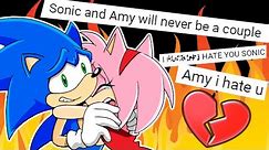 What Did Amy DO?! - Sonic and Co. React to YOUR HATE COMMENTS!