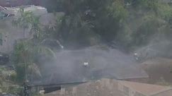 House catches fire in Hollywood