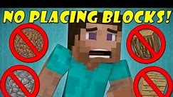 If You Couldn't Place Blocks - Minecraft