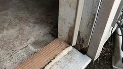 Rotted door jamb repair. easy. #homerepair #diy #doorjamb #rottedwood #easyhome