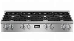 Miele KMR 1354-3 G 48" Clean Touch Steel Natural Gas Rangetop - 11852560