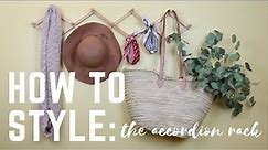 How To Style An Accordion Wall Rack