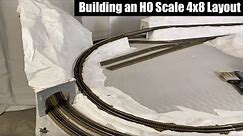 Building a New 4x8 HO Train Layout Part 3 - Model Railroad Construction & More!