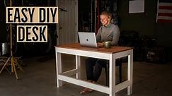 Inexpensive Homemade Desk: Easy To Build for less than $60!