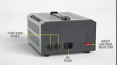 Krieger 1150 Watt Voltage Transformer, 110/120V to 220/240V Step Up Step Down Voltage Converter with AC Outlets, MET Approved Under UL, CSA
