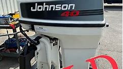 1993 Johnson 40 HP 2-Cylinder Carbureted 2-Stroke 20" (L) Outboard Motor