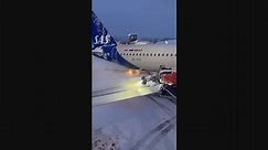 De-Icing an Airliner Before Takeoff