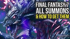 Final Fantasy 7 Remake ALL SUMMONS & How To Get Them + One Is Missable! (FF7 Remake Summons)