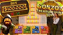 $100,000 on Gonzos Quest Live game!? (NEW GAME)