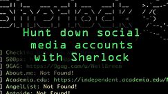 Hunt Down Social Media Accounts by Usernames Using Sherlock [Tutorial]