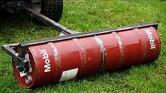 Homemade Lawn ROLLER From OIL BARRELS !?