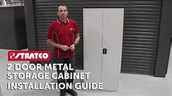 Stratco 2 Door Metal Storage Cabinet | Installation Guide