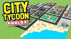 BUILDING A BEACH in ROBLOX CITY TYCOON