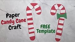 Candy Cane Craft (Free Template)