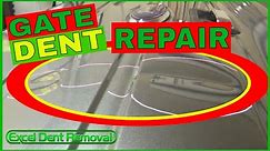 BIG DENT REPAIR with Paintless Dent Removal | Ford F150 Tailgate Damage